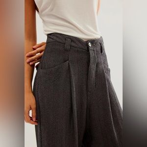 NWT Free People Cass Slouch Trousers - Cotton Pants